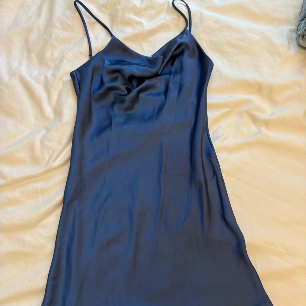 Elegant Navy Slip Dress